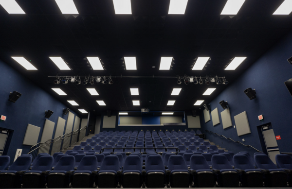 The Sipe Center houses a 154 seat movie theatre and performance hall. This is the audience space for movies, special events and performances such as the symphony.